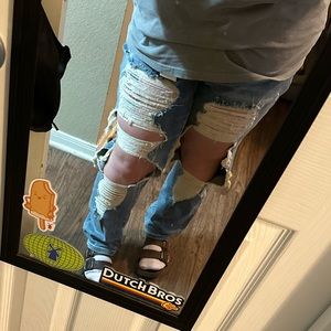 Size 16W Judy blue heavily distressed jeans